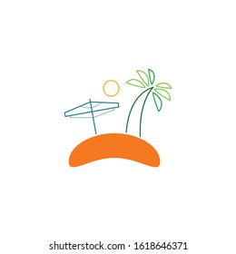 Holiday logo template vector icon design