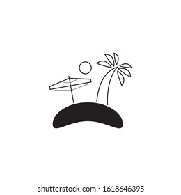Holiday logo template vector icon design