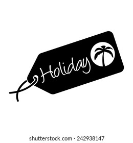  Holiday, Luggage Tag, Vector Illustration