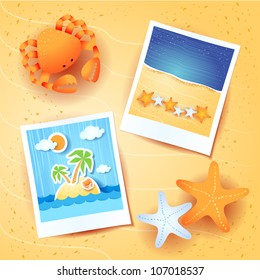 Holiday memories, vector illustration