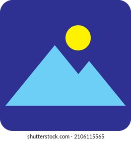 Montañas de vacaciones, ilustración, vector sobre un fondo blanco.