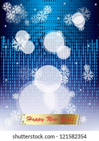 Holiday new years card.Vector