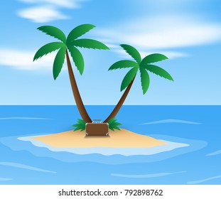 Holiday on an island
