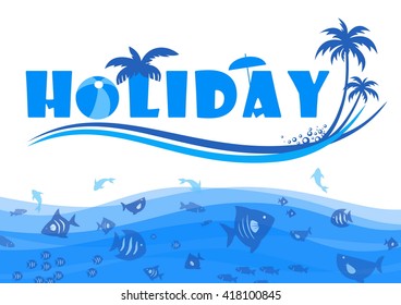 holiday on summer in beach