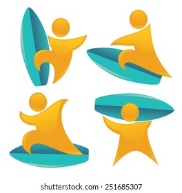 holiday on water, vector collection of summer activities