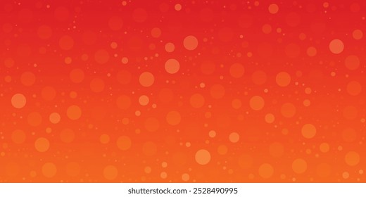 Fundo laranja feriado. fundo festivo. design gráfico abstrato na cor do pôr do sol cena laranja vermelho e amarelo bolhas caindo. fundo abstrato laranja. ilustração vetorial