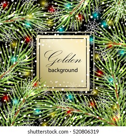 Holiday pattern. Christmas decoration. Christmas tree. Vector illustration.