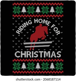 Holiday Pattern Christmas sweater design, vector illustrations, new year t-shirt.