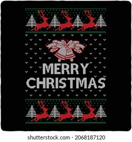 Holiday Pattern Christmas sweater design, vector illustrations, new year t-shirt.