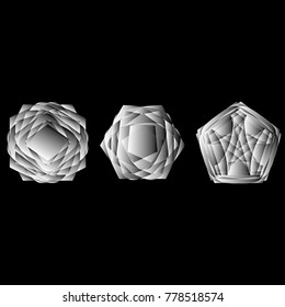 Holiday patterns for gifts geometric shapes