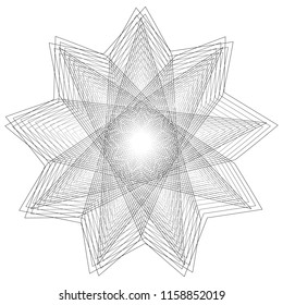 Holiday patterns of stars and flowers for gifts geometric pentagram