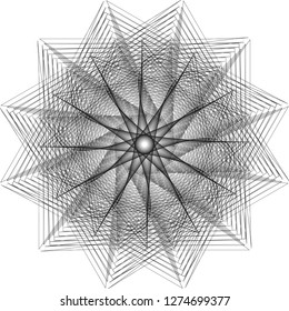 Holiday patterns of stars and flowers for gifts geometric pentagram