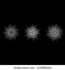 Holiday patterns of stars and flowers for gifts geometric pentagram