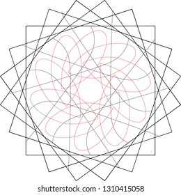 Holiday patterns of stars and flowers for gifts geometric pentagram