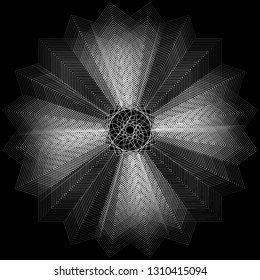 Holiday patterns of stars and flowers for gifts geometric pentagram