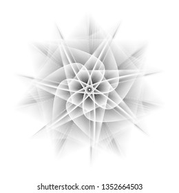 Holiday patterns of stars and flowers for gifts geometric pentagram