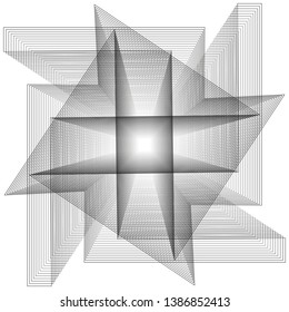 Holiday patterns of stars and flowers for gifts geometric pentagram
