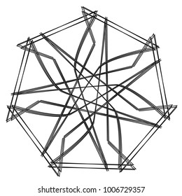Holiday patterns of stars of snowflakes and flowers for gifts geometric pentagram