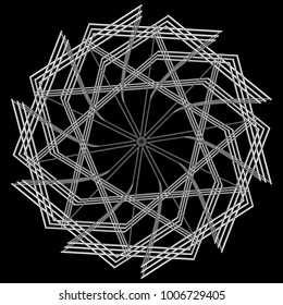 Holiday patterns of stars of snowflakes and flowers for gifts geometric pentagram