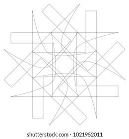 Holiday patterns of stars of snowflakes and flowers for gifts geometric pentagram