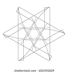 Holiday patterns of stars of snowflakes and flowers for gifts geometric pentagram