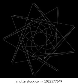 Holiday patterns of stars of snowflakes and flowers for gifts geometric pentagram