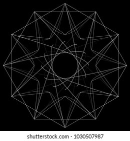 Holiday patterns of stars of snowflakes and flowers for gifts geometric pentagram