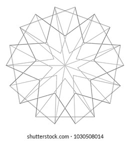 Holiday patterns of stars of snowflakes and flowers for gifts geometric pentagram