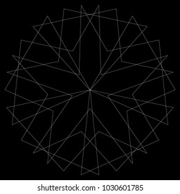 Holiday patterns of stars of snowflakes and flowers for gifts geometric pentagram