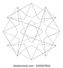 Holiday patterns of stars of snowflakes and flowers for gifts geometric pentagram