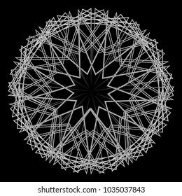Holiday patterns of stars of snowflakes and flowers for gifts geometric pentagram