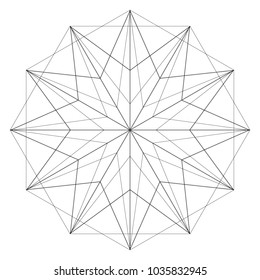 Holiday patterns of stars of snowflakes and flowers for gifts geometric pentagram