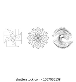 Holiday patterns of stars of snowflakes and flowers for gifts geometric pentagram
