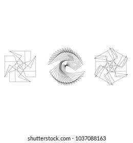 Holiday patterns of stars of snowflakes and flowers for gifts geometric pentagram