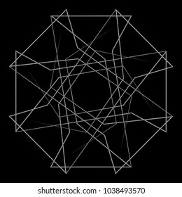 Holiday patterns of stars of snowflakes and flowers for gifts geometric pentagram
