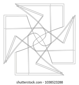Holiday patterns of stars of snowflakes and flowers for gifts geometric pentagram