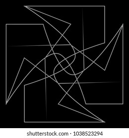 Holiday patterns of stars of snowflakes and flowers for gifts geometric pentagram