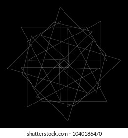 Holiday patterns of stars of snowflakes and flowers for gifts geometric pentagram