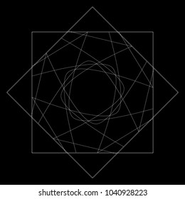Holiday patterns of stars of snowflakes and flowers for gifts geometric pentagram