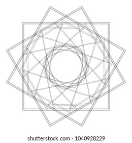 Holiday patterns of stars of snowflakes and flowers for gifts geometric pentagram