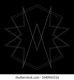 Holiday patterns of stars of snowflakes and flowers for gifts geometric pentagram