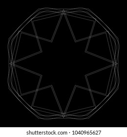 Holiday patterns of stars of snowflakes and flowers for gifts geometric pentagram