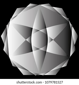 Holiday patterns of stars of snowflakes and flowers for gifts geometric pentagram