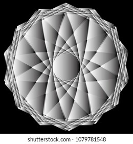 Holiday patterns of stars of snowflakes and flowers for gifts geometric pentagram