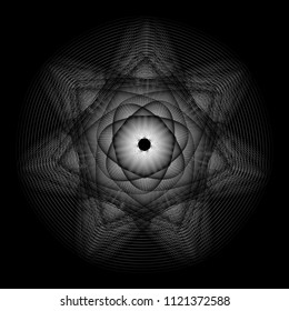 Holiday patterns of stars of snowflakes and flowers for gifts geometric pentagram
