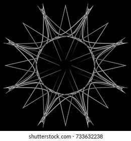 Holiday patterns of stars of snowflakes and flowers for gifts geometric pentagram