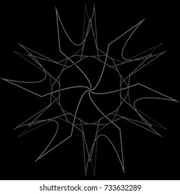 Holiday patterns of stars of snowflakes and flowers for gifts geometric pentagram