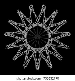 Holiday patterns of stars of snowflakes and flowers for gifts geometric pentagram