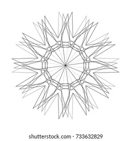 Holiday patterns of stars of snowflakes and flowers for gifts geometric pentagram