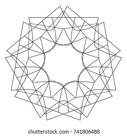 Holiday patterns of stars of snowflakes and flowers for gifts geometric pentagram